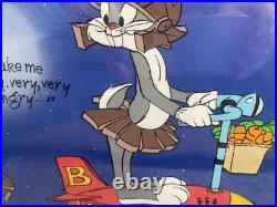 Bugs And Marvin Duck Dodgers Limited Edition Of 200 Animation Cel Very Rare 1984