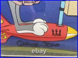 Bugs And Marvin Duck Dodgers Limited Edition Of 200 Animation Cel Very Rare 1984