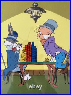 Bugs Bunny ALL-IN Chuck Jones SIGNED Cel Poker LIMITED /250, Frame + COA