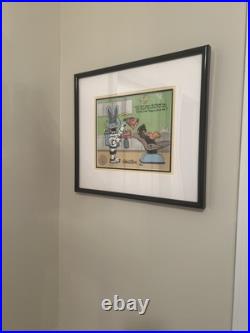 Bugs Bunny And Daffy Duck, Dentist Cel, Rare And Very Limited, Chuck Jones Signed