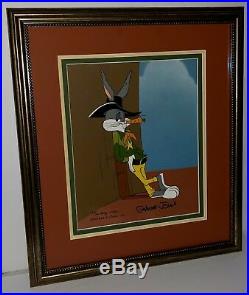 Bugs Bunny Animation Cel Warner Bros Sheriff Bugs Signed Chuck Jones Rare Cell