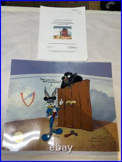 Bugs Bunny Bugs & Gulli Bull Chuck Jones Signed Animation Cel Artist Proof