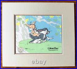 Bugs Bunny BunnyBack Chuck Jones SIGNED Lt Ed Cel 200 Looney Tunes WB 1987 C-AT