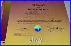Bugs Bunny Cel Left At Albuquerque Rare Warner Brothers Chuck Jones Signed Cell