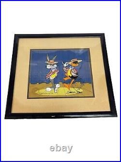 Bugs Bunny Cel Warner Bros Daffy Duck Show Time Signed Chuck Jones Cell