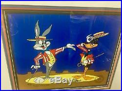 Bugs Bunny Cel Warner Bros Daffy Duck Show Time Signed Chuck Jones Cell
