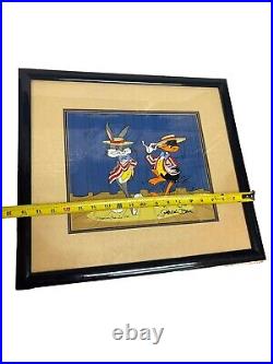 Bugs Bunny Cel Warner Bros Daffy Duck Show Time Signed Chuck Jones Cell