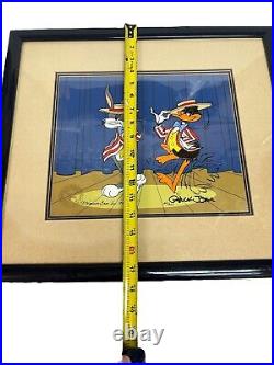 Bugs Bunny Cel Warner Bros Daffy Duck Show Time Signed Chuck Jones Cell