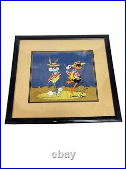 Bugs Bunny Cel Warner Bros Daffy Duck Show Time Signed Chuck Jones Cell Looney