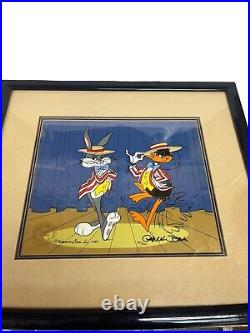 Bugs Bunny Cel Warner Bros Daffy Duck Show Time Signed Chuck Jones Cell Looney