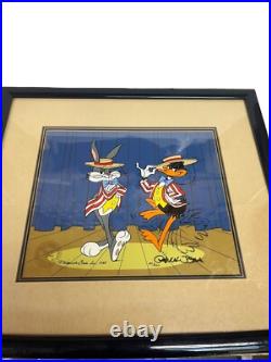 Bugs Bunny Cel Warner Bros Daffy Duck Show Time Signed Chuck Jones Cell Looney
