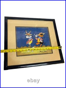 Bugs Bunny Cel Warner Bros Daffy Duck Show Time Signed Chuck Jones Cell Looney