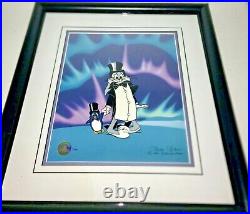 Bugs Bunny Cel Warner Bros Frigid Hare II 2x Signed Chuck Jones Rare Animation