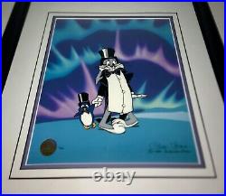 Bugs Bunny Cel Warner Bros Frigid Hare II 2x Signed Chuck Jones Rare Animation