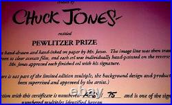 Bugs Bunny Cel Warner Bros Pewlitzer Prize Chuck Jones Signed Rare Artist Proof