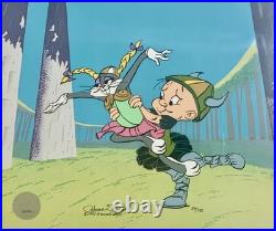 Bugs Bunny Cel Warner Bros What's Opera Doc IV Elmer Fudd Signed Chuck Jones