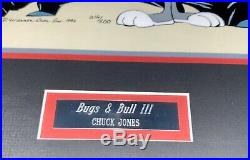 Bugs Bunny Cel Warner Brothers Bugs And Bull III Signed Chuck Jones Rare Cell