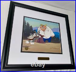 Bugs Bunny Cel Warner Brothers High Strung Signed Chuck Jones Rare Edition Bugs Bunny Cel Warner Brothers High Strung Signed Chuck Jones Rare Edition