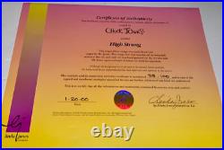 Bugs Bunny Cel Warner Brothers High Strung Signed Chuck Jones Rare Edition