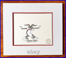Bugs Bunny Chuck Jones SIGNED Original Production Cel Looney Tunes WB 1979 C-AT Bugs Bunny Chuck Jones SIGNED Original Production Cel Looney Tunes WB 1979 C-AT