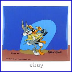 Bugs Bunny Daffy Duck Cel Chuck Jones Signed 1979 Warner Bros. Looney Tunes Art