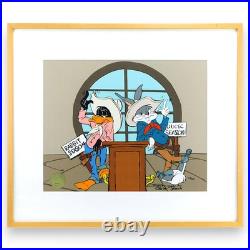 Bugs Bunny Daffy Duck Cel Chuck Jones Signed Looney Tunes Cowboy Art