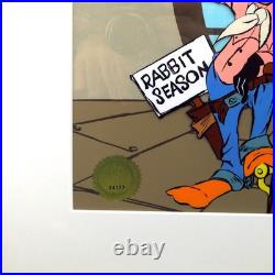 Bugs Bunny Daffy Duck Cel Chuck Jones Signed Looney Tunes Cowboy Art