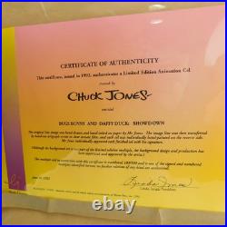 Bugs Bunny Daffy Duck Cel Chuck Jones Signed Looney Tunes Cowboy Art