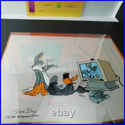 Bugs Bunny Daffy Duck Cel Just For Laughs Signed Chuck Jones Animation Cell