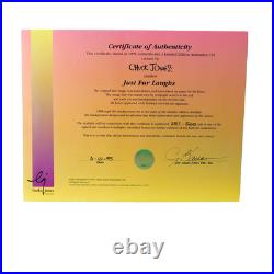 Bugs Bunny Daffy Duck Cel Just For Laughs Signed Chuck Jones Animation Cell