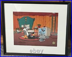 Bugs Bunny Daffy Duck Framed Just Fur Laughs Signed Chuck Jones Animation Cel