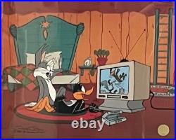 Bugs Bunny Daffy Duck Framed Just Fur Laughs Signed Chuck Jones Animation Cel