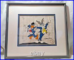 Bugs Bunny Daffy Duck Stock Traders Signed Chuck Jones Warner Bros LE