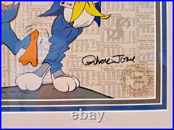 Bugs Bunny Daffy Duck Stock Traders Signed Chuck Jones Warner Bros LE