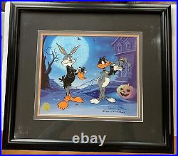 Bugs Bunny Daffy Duck Trick Or Treat, Signed Chuck Jones Ltd. Ed. Animation Cel