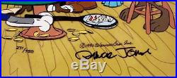 Bugs Bunny Daffy Warner Bros Cel Next To Last Chance Saloon Signed Chuck Jones