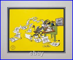 Bugs Bunny Director Chuck Jones SIGNED Lt Ed Cel 750 Looney Tunes WB 1989 OH