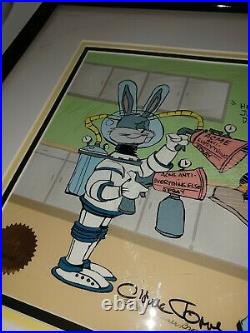 Bugs Bunny & Donald Duck 1992 Cel Chuck Jones Signed 182/500