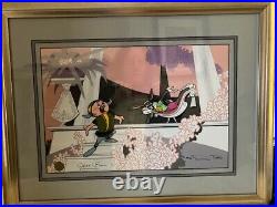 Bugs Bunny Elmer Fudd Cel Opera Be My Wuv Signed Chuck Jones Framed With COA