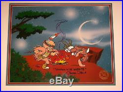 Bugs Bunny Elmer Fudd Warner Bros. Cel DANCES WITH WABBITS Chuck Jones signed