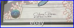 Bugs Bunny, Elmer Fudd cel Be My Wuv signed Chuck Jones. Framed with COA Opera