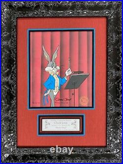 Bugs Bunny Maestro Music Conductor Signed by Chuck Jones L/ED Hand Painted Cel