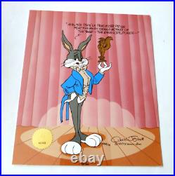 Bugs Bunny Pewlitzer Prize Animation Sericel AP 68/75 Warner Bros Signed