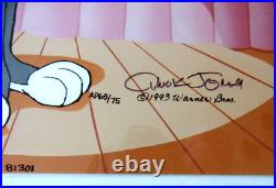 Bugs Bunny Pewlitzer Prize Animation Sericel AP 68/75 Warner Bros Signed