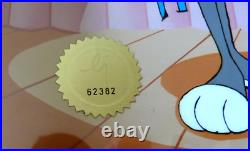 Bugs Bunny Pewlitzer Prize Animation Sericel AP 68/75 Warner Bros Signed