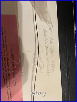 Bugs Bunny/Roadrunner Movie 1 of 1 Cel+Drawing Framed +COA signed by Chuck Jones