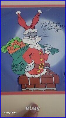 Bugs Bunny Santa Claus Limited Edition Cel Signed by Chuck Jones 23/100
