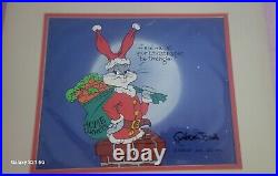 Bugs Bunny Santa Claus Limited Edition Cel Signed by Chuck Jones 23/100