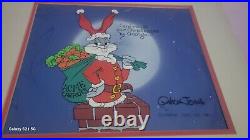 Bugs Bunny Santa Claus Limited Edition Cel Signed by Chuck Jones 23/100