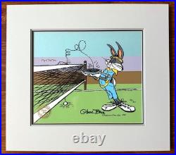 Bugs Bunny Tennis Chuck Jones SIGNED Lt Ed Cel of 300 Looney Tunes WB 1988 C-AT Bugs Bunny Tennis Chuck Jones SIGNED Lt Ed Cel of 300 Looney Tunes WB 1988 C-AT